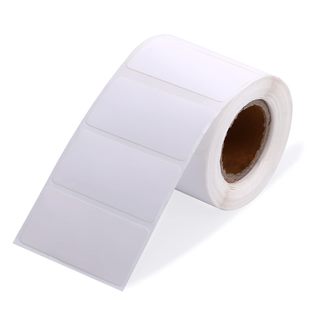 Rollo de etiquetas adhesivas blancas